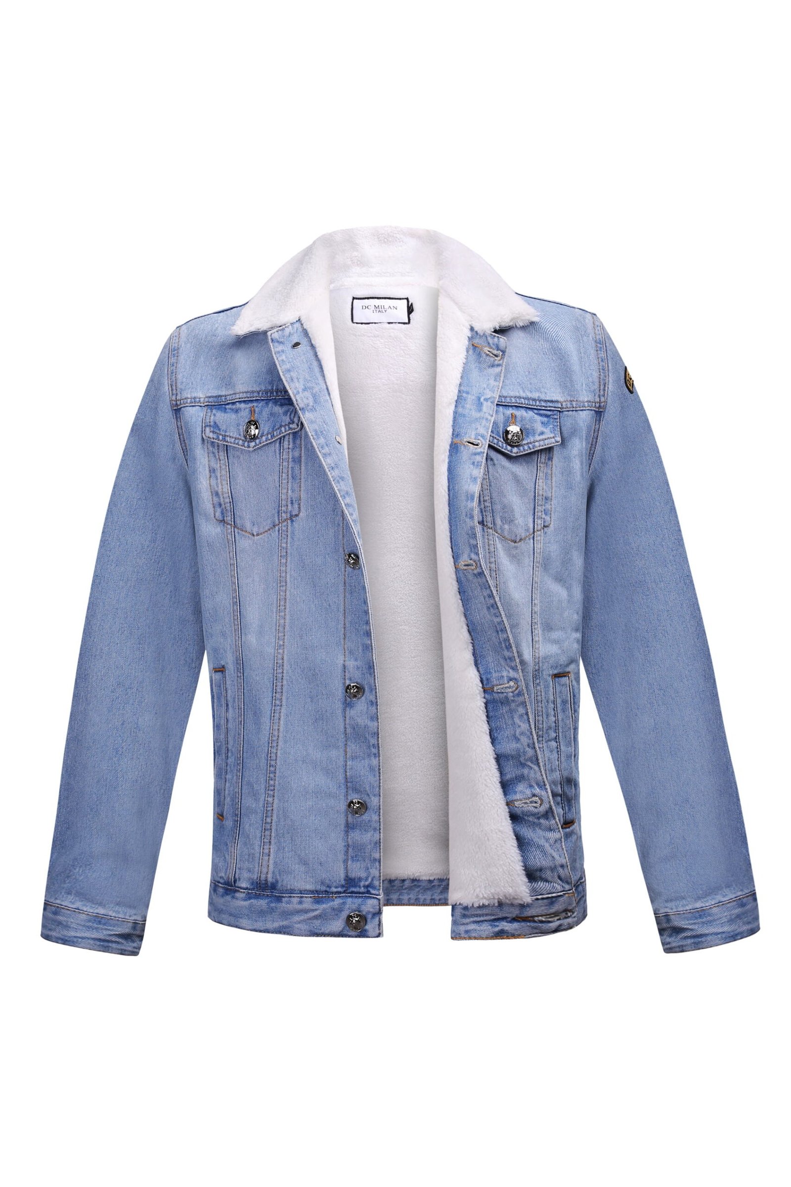 Embroidered Light Blue Denim Jacket 